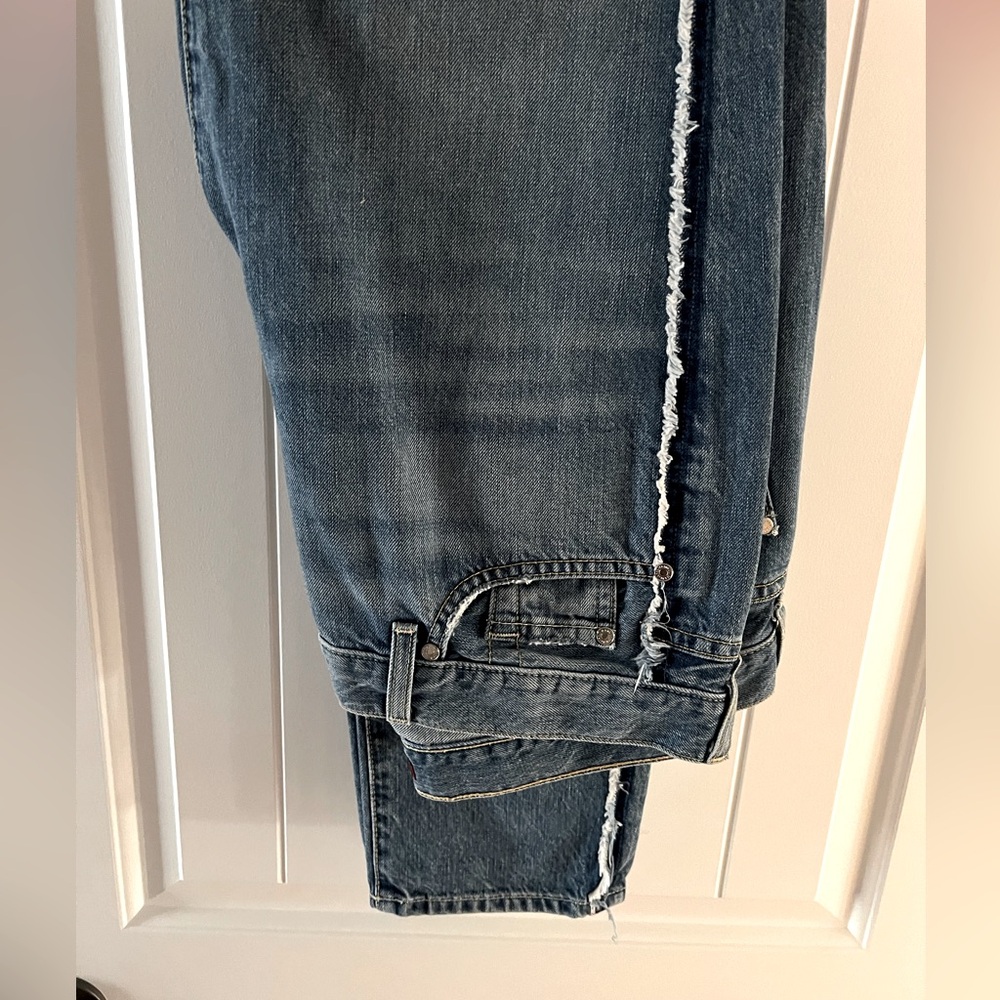 Straight leg denim with details on side - 7 for all mankind